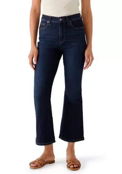 Women's Cropped High Rise Flare Pants