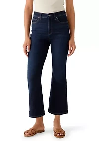 Women's Cropped High Rise Flare Pants