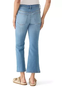 Women's Cropped High Rise Flare Pants