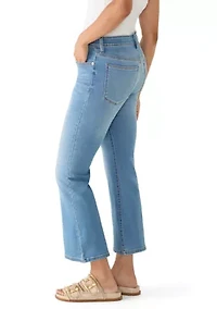 Women's Cropped High Rise Flare Pants