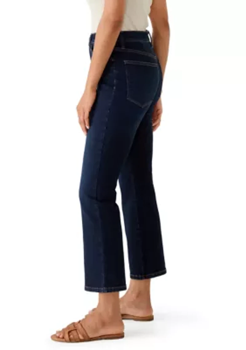 Women's Cropped High Rise Flare Pants