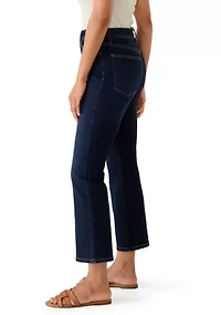Women's Cropped High Rise Flare Pants