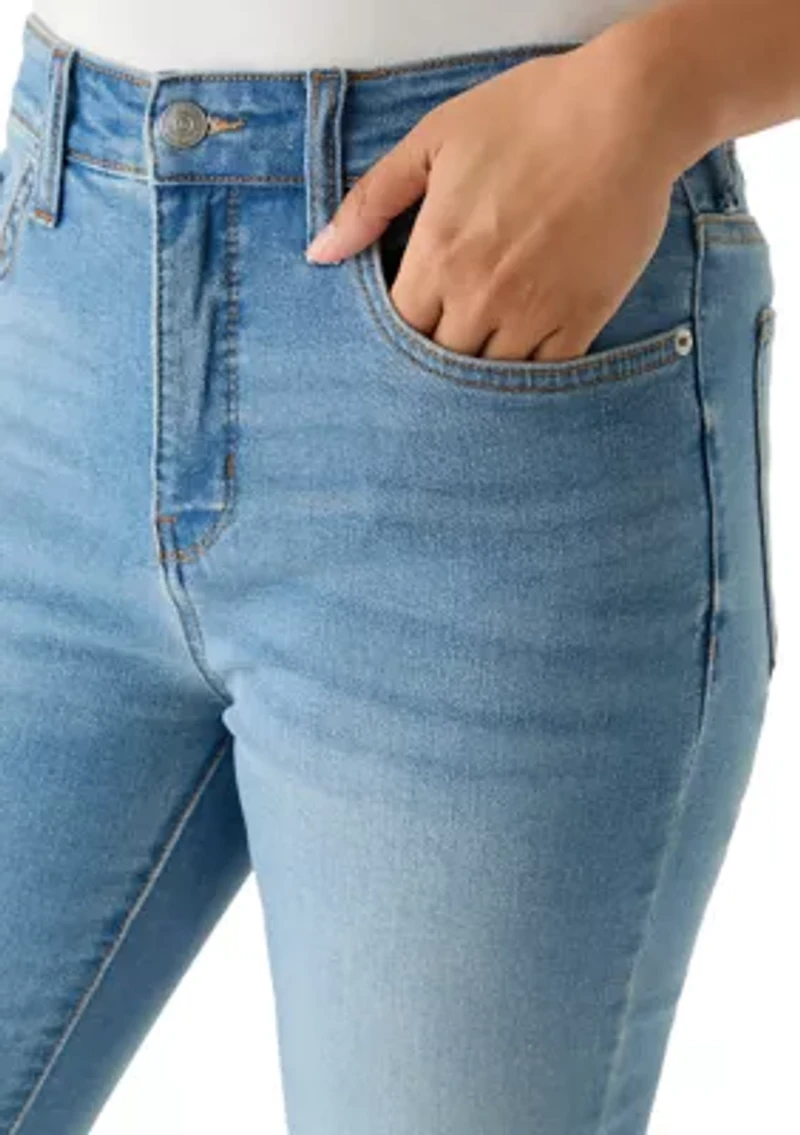 Women's Cropped High Rise Flare Pants