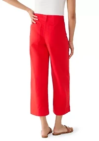 Women's Cropped Wide Leg Pants