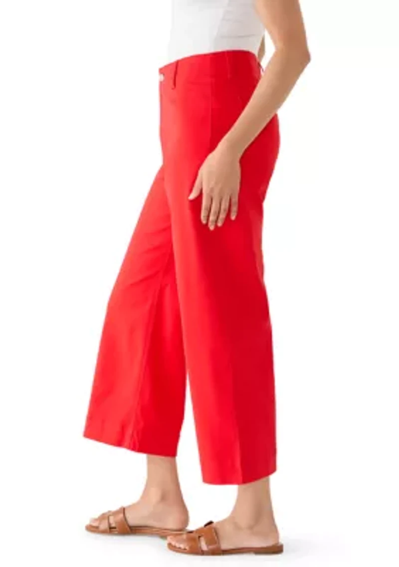 Women's Cropped Wide Leg Pants