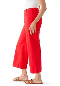 Women's Cropped Wide Leg Pants