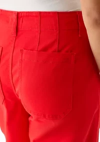 Women's Cropped Wide Leg Pants