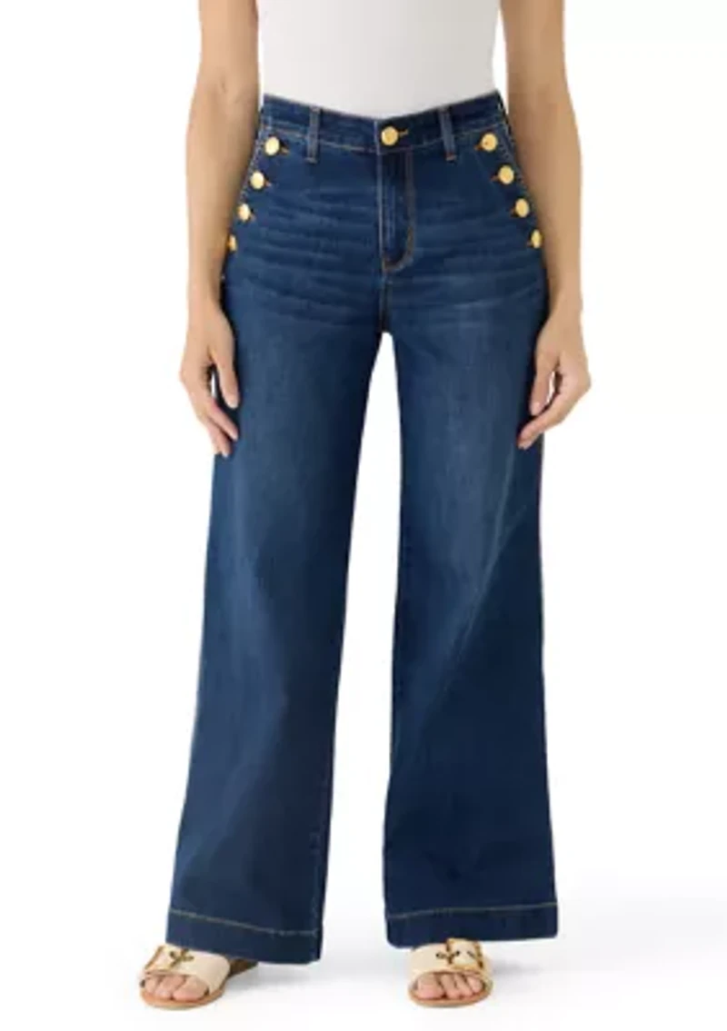 Petite Sailor Denim Pants