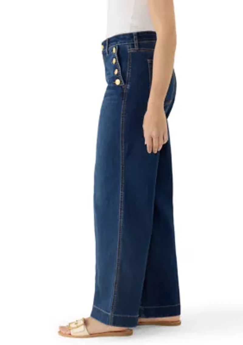 Petite Sailor Denim Pants