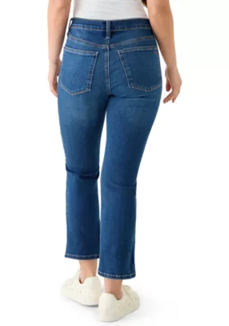 Petite Ankle Length Flare Jeans