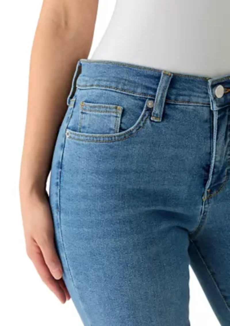 Petite Ankle Length Flare Jeans