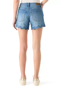 Women's Scallop Hem Shorts