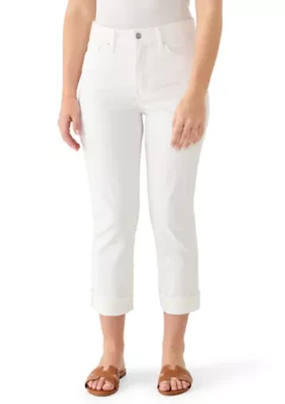 Women's Roll Crop Straight Jeans