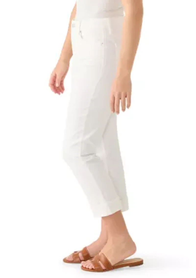 Women's Roll Crop Straight Jeans