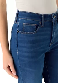 Women's Roll Cropped Straight Leg Jeans