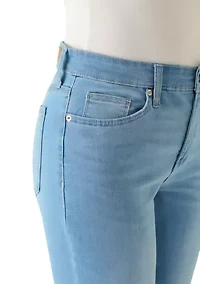 Women's Roll Cropped Straight Leg Jeans