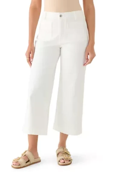 Women's Mayan Jade Wide Leg Cropped Jeans