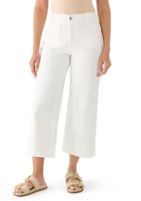 Women's Mayan Jade Wide Leg Cropped Jeans