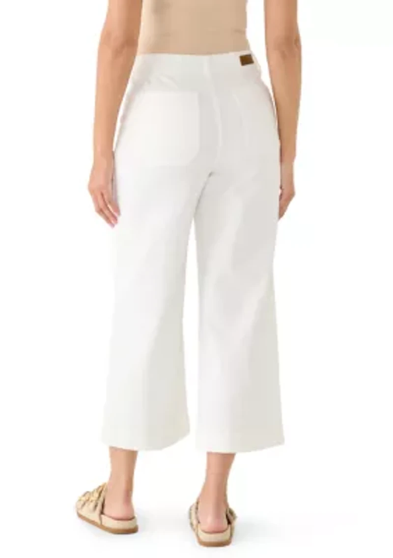 Women's Mayan Jade Wide Leg Cropped Jeans