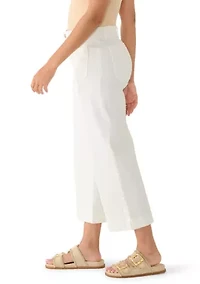 Women's Mayan Jade Wide Leg Cropped Jeans