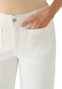 Women's Mayan Jade Wide Leg Cropped Jeans