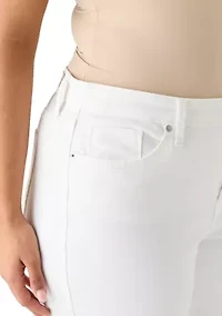 Plus Rolled Crop Jeans