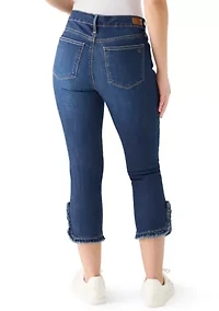 Petite Ruffle Hem Cropped Top