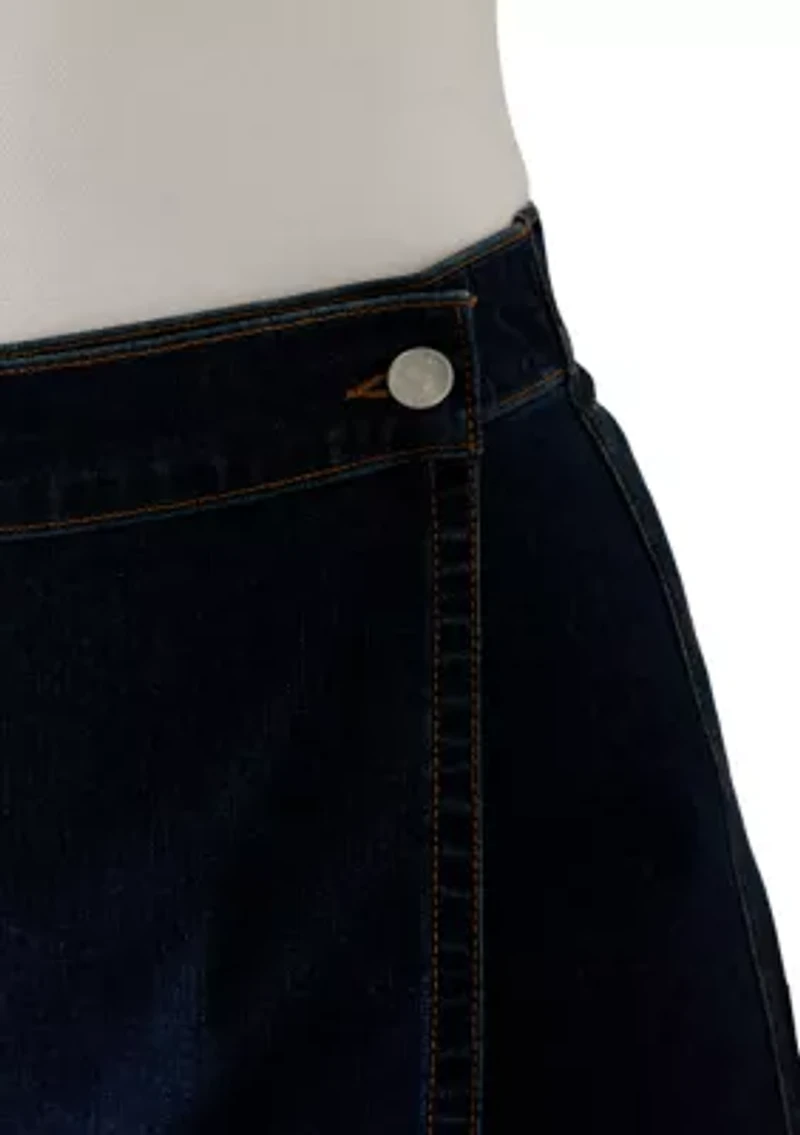 Plus Denim Napkin Skort