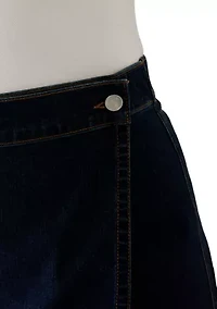 Plus Denim Napkin Skort