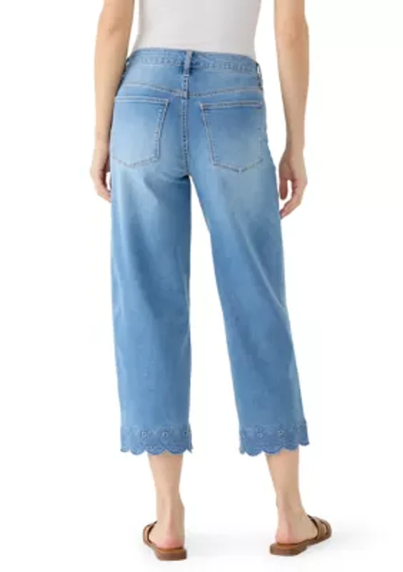 Petite Shell Cropped Pants
