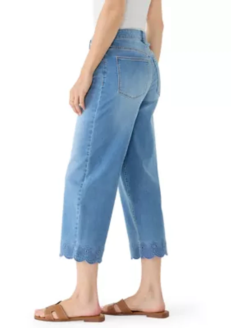 Petite Shell Cropped Pants