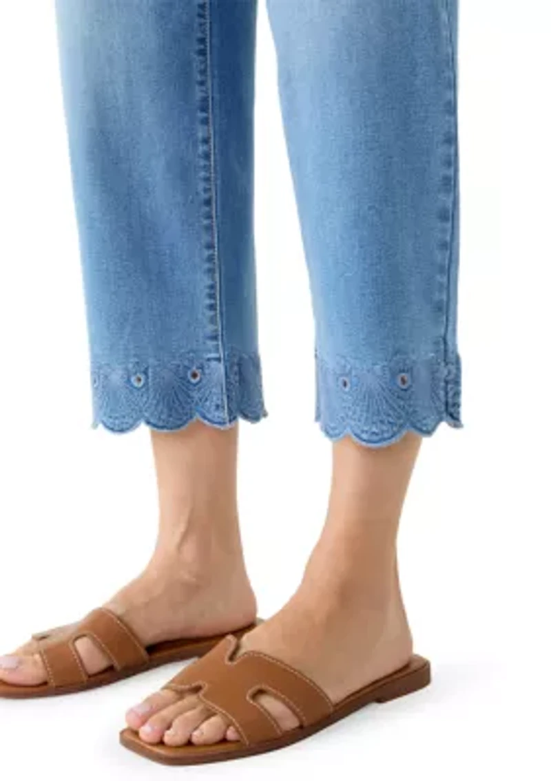 Petite Shell Cropped Pants