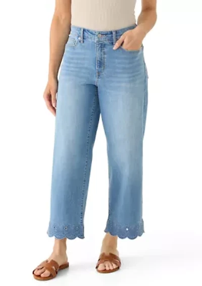 Petite Shell Cropped Jeans