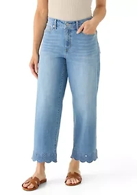 Petite Shell Cropped Jeans