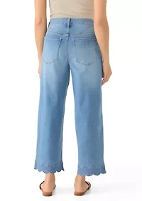 Petite Shell Cropped Jeans