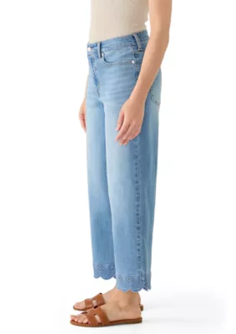 Petite Shell Cropped Jeans