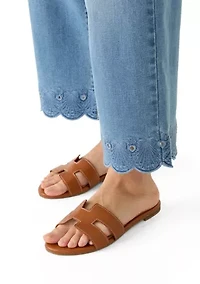 Petite Shell Cropped Jeans