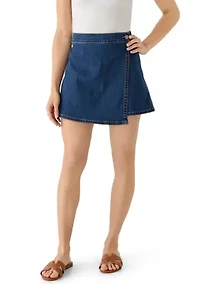 Petite Denim Skort