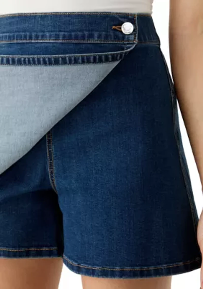 Petite Denim Skort