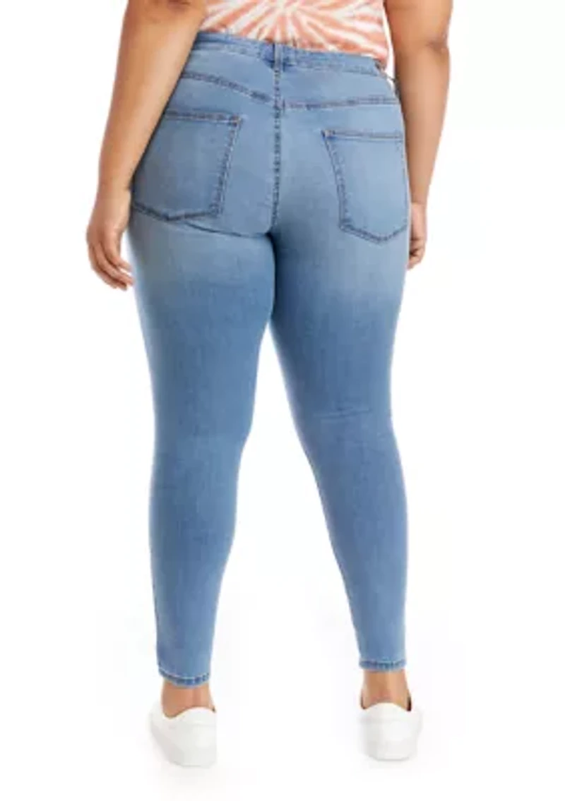 Plus Mid Rise Skinny Jeans