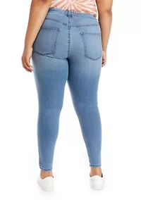 Plus Mid Rise Skinny Jeans