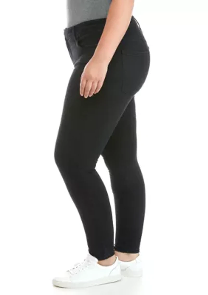 Plus Mid Rise Skinny Jeans