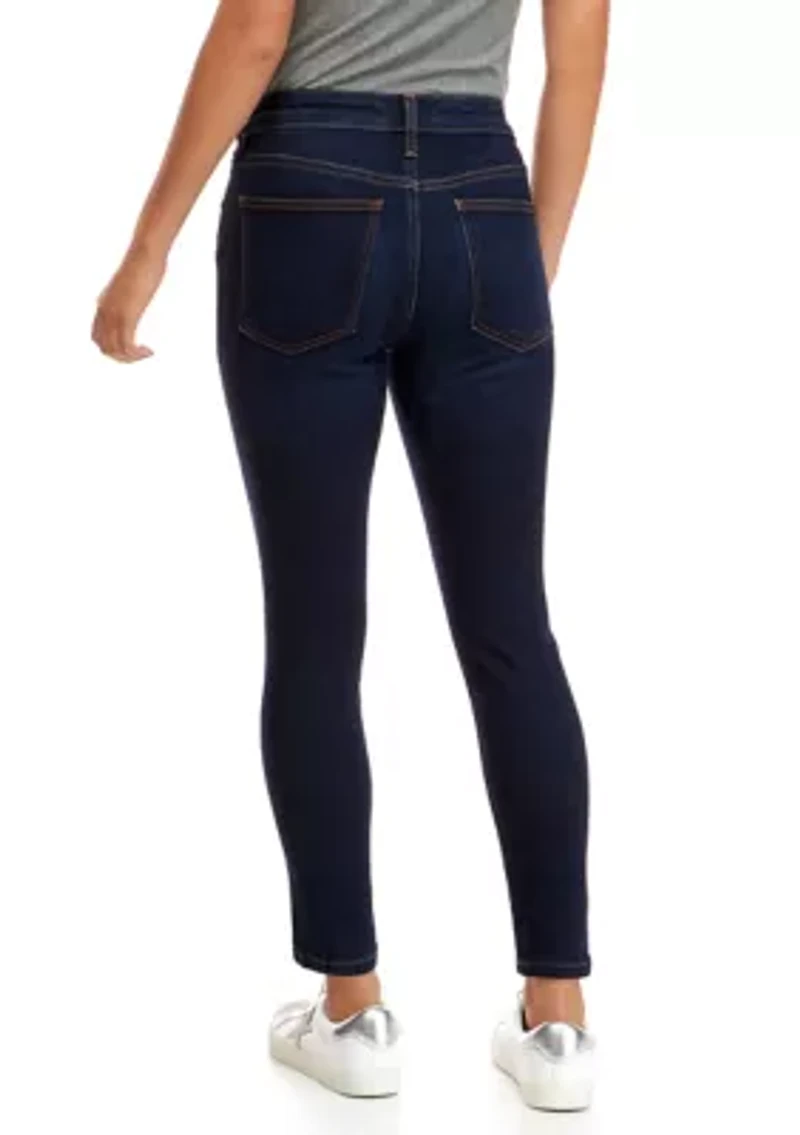 Petite Mid Rise Skinny Jeans