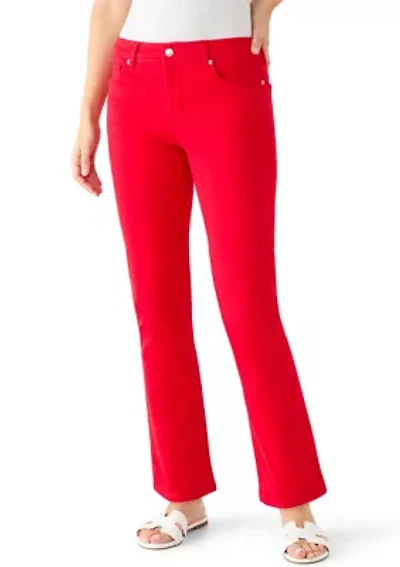 Women's Mid Rise Straight Leg Jeans