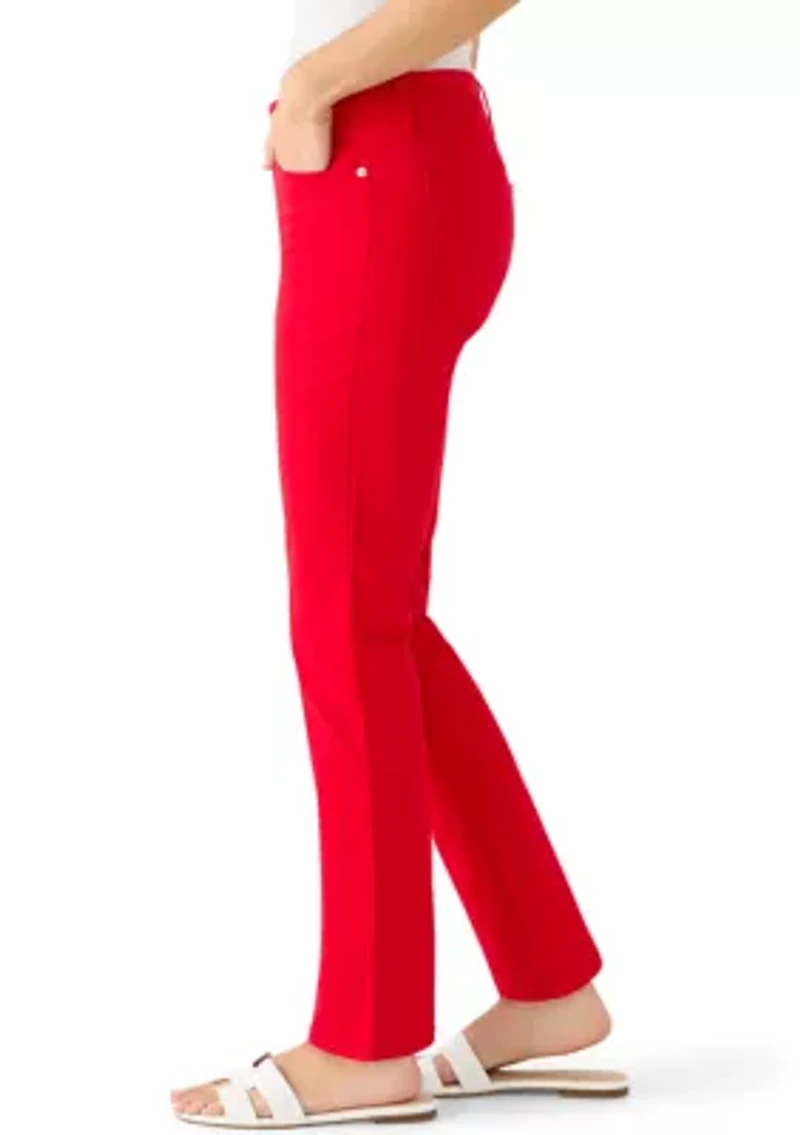 Women's Mid Rise Straight Leg Jeans