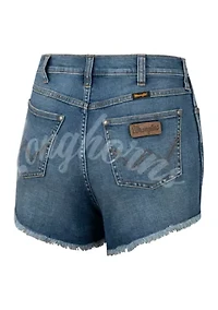 Women's NCAA Texas Longhorns Laser Print Frayed Shorts