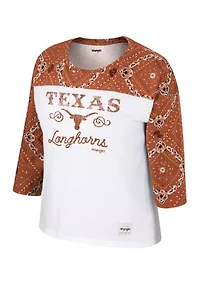 Women's NCAA Texas Longhorns  Distressed Graphic T-Shirt