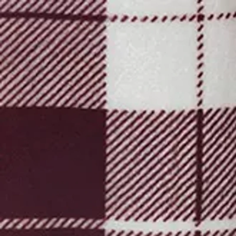 HBCU Morehouse Maroon Tigers Petra Plaid Silky Fleece Pants