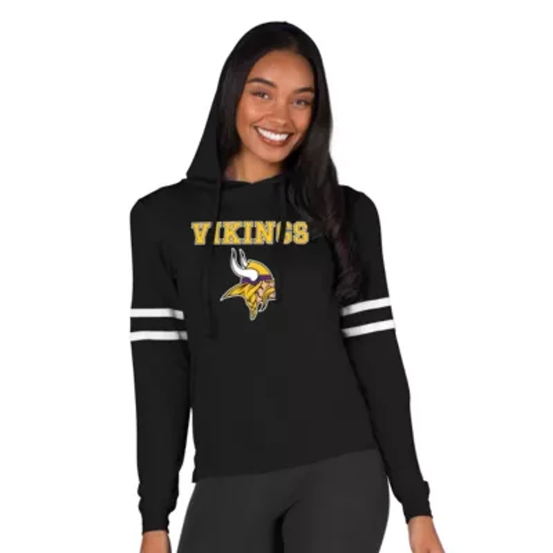 NFL Marathon Ladies Minnesota Vikings Knit L/S Hoodie