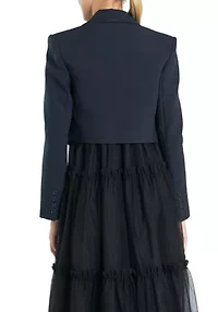 Double Breasted Button Blazer